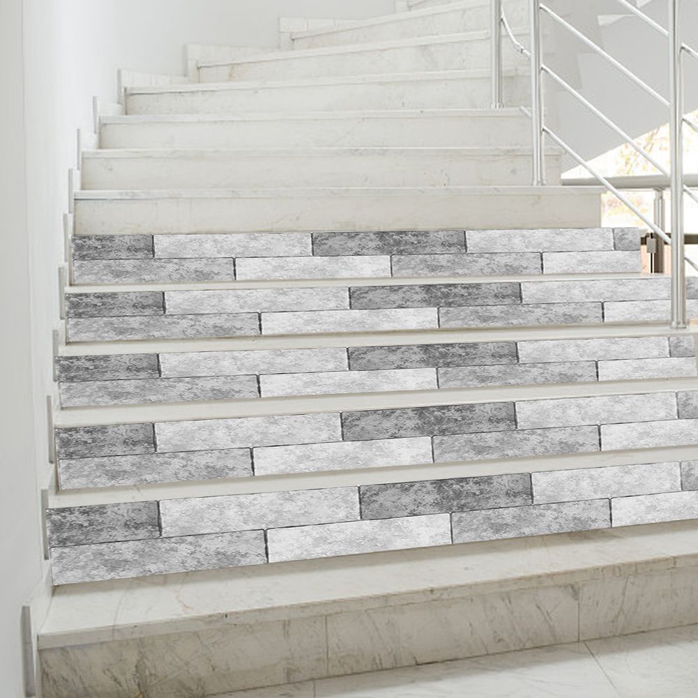 Simulation Brick Grain Pattern Stair Sticker Self Adhesive Wall Decal Floor view 3