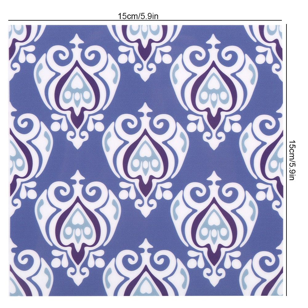 10Pcs Set 15x15cm Retro Style Tile Sticker Kitchen Floor Bathroom Anti Skid view 12
