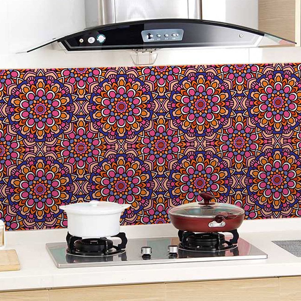 10Pcs Kitchen Bathroom Waterproof Non-Slip Floor Wall Tile Stickers Set view 8
