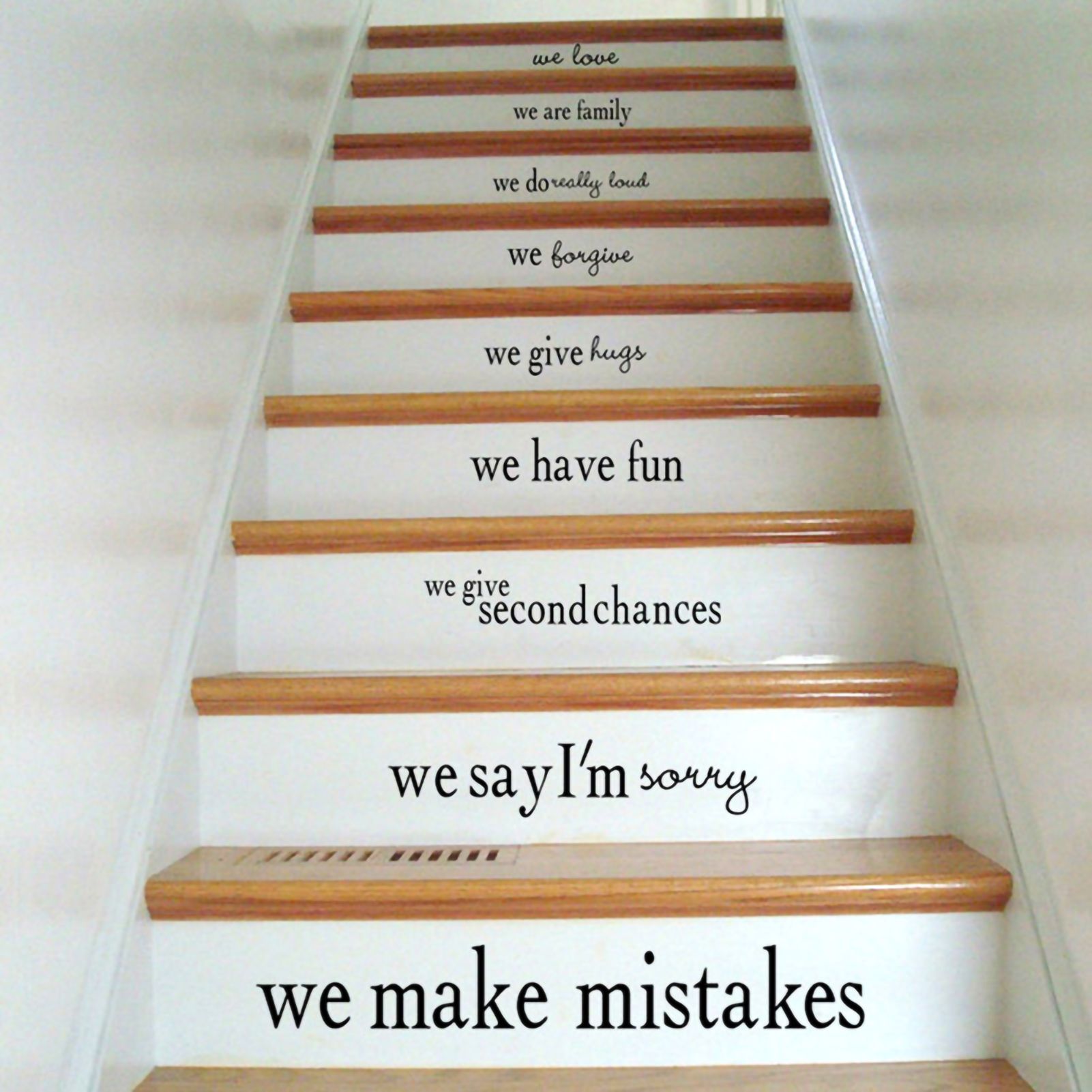 DIY Self-Adhesive PVC Wall Sticker Stairs Decorative Stickers for Living Room view 4