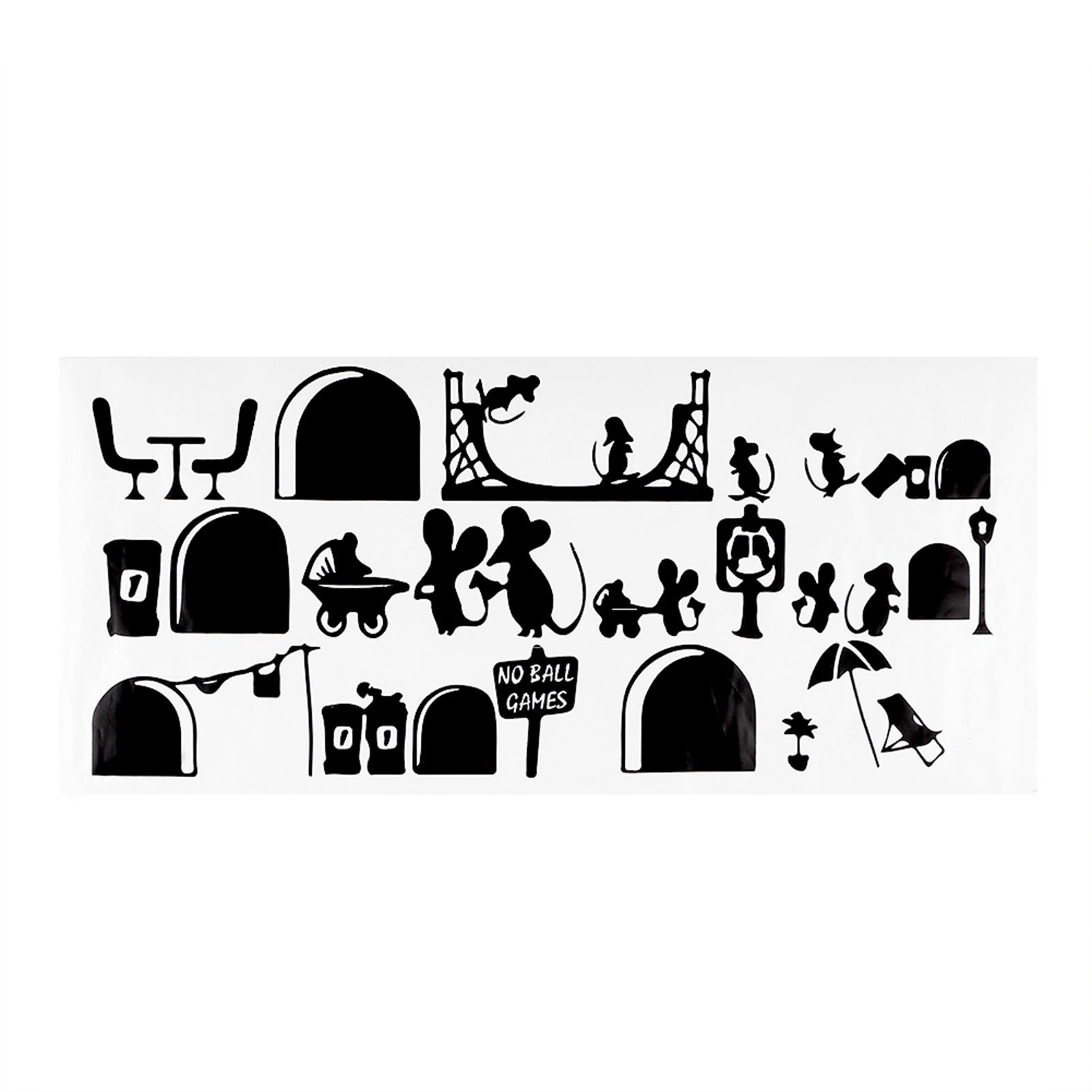Mouse Hole Pattern Wall Stickers DIY Stairs Stickers Wall Decal for Home Decor view 7