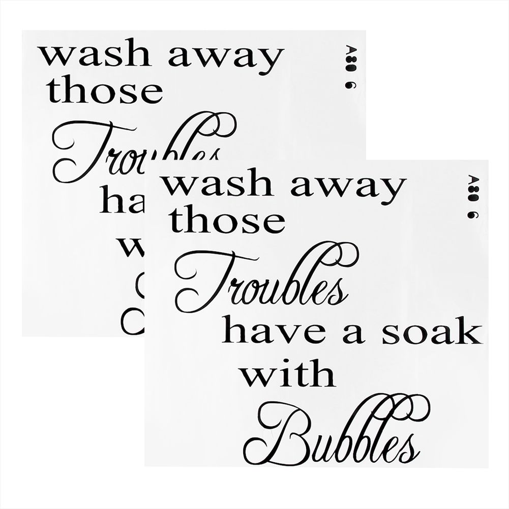 2pcs English Words Wall Stickers DIY Wallpaper Living Room Bedroom House Decor view 2