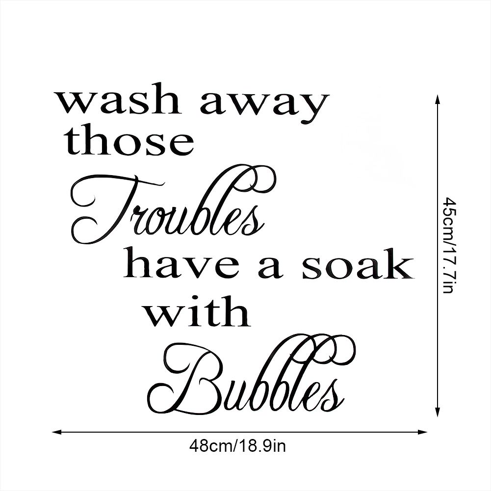2pcs English Words Wall Stickers DIY Wallpaper Living Room Bedroom House Decor view 7