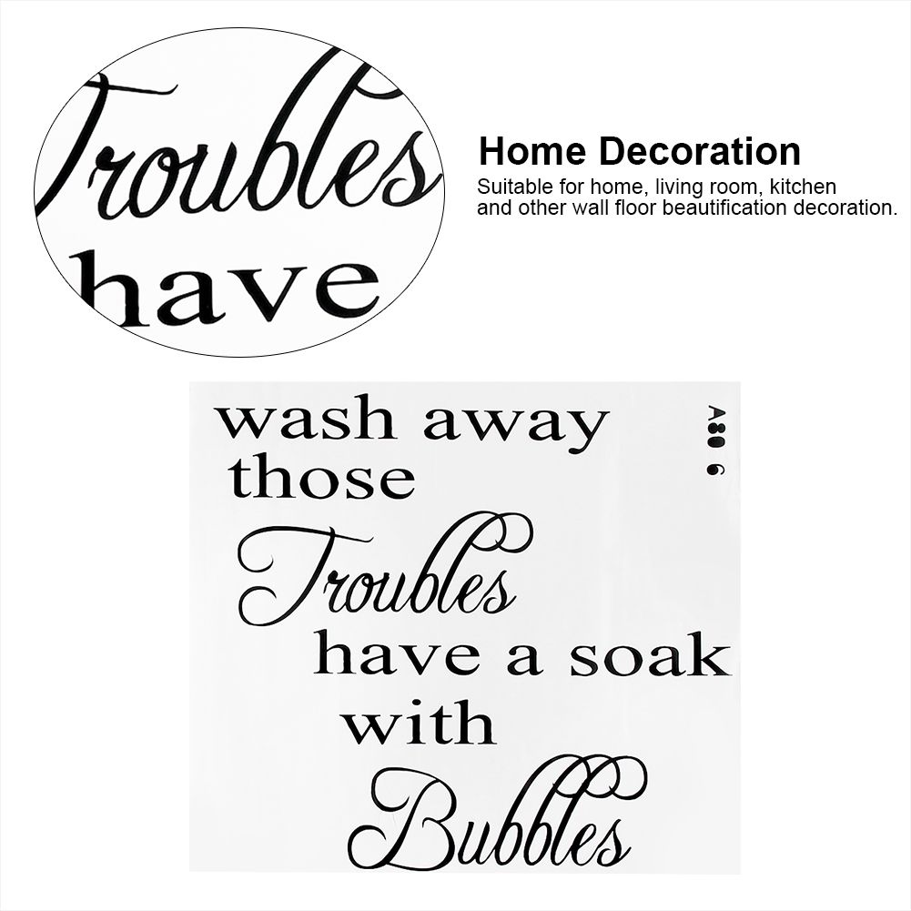 2pcs English Words Wall Stickers DIY Wallpaper Living Room Bedroom House Decor view 8
