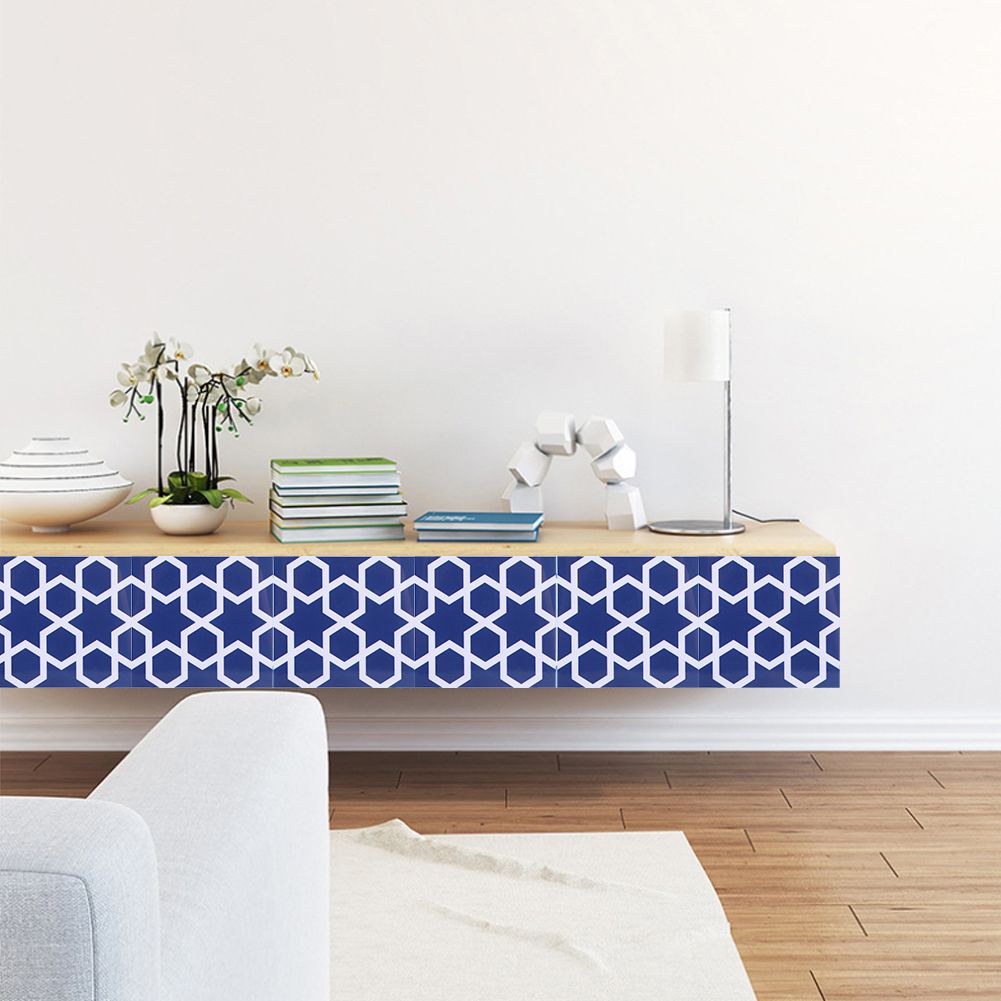 10x10cm Kitchen Bathroom Waterproof Non-Slip Floor Wall Tile Sticker for Home view 4