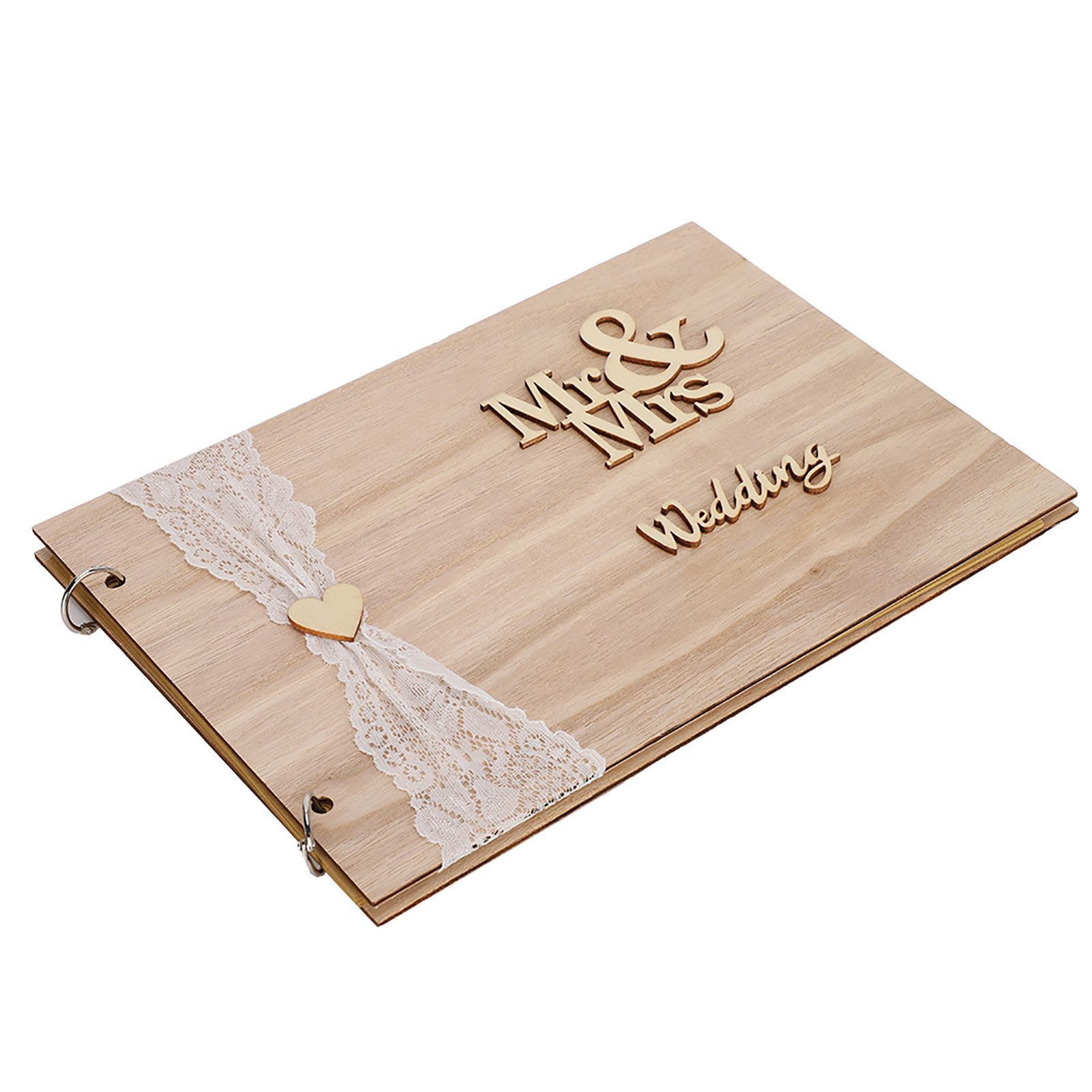 Innovative Wooden Wedding Guest Book Album Craft for Wedding Engagement view 2