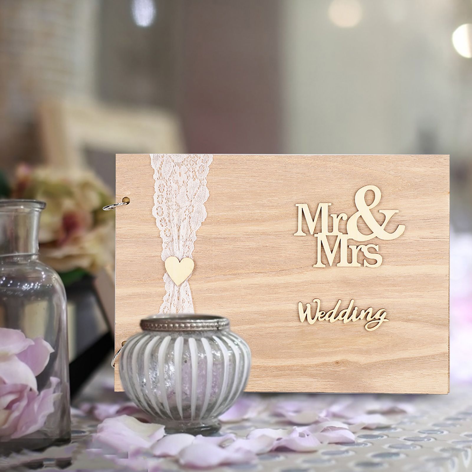 Innovative Wooden Wedding Guest Book Album Craft for Wedding Engagement view 7