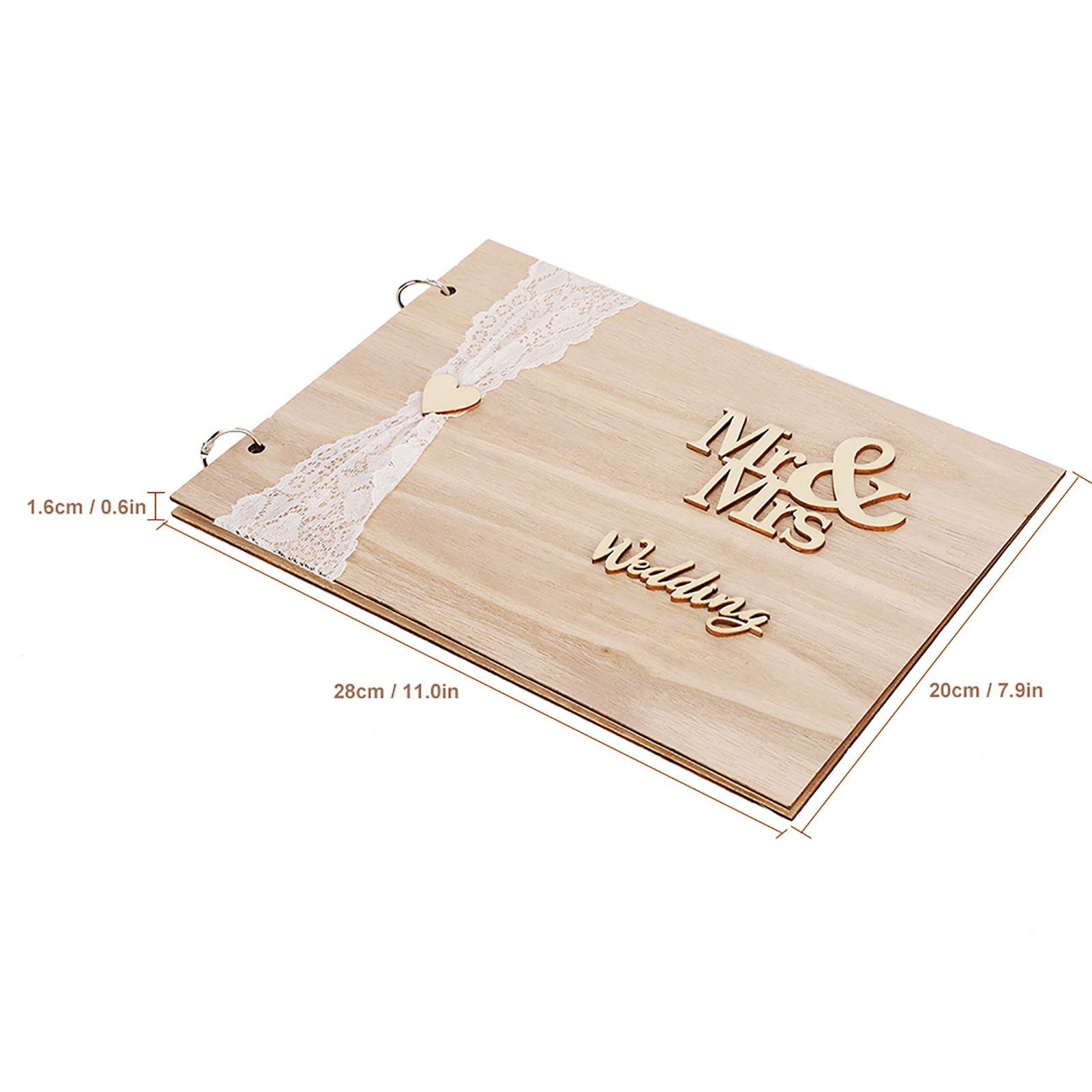 Innovative Wooden Wedding Guest Book Album Craft for Wedding Engagement view 8
