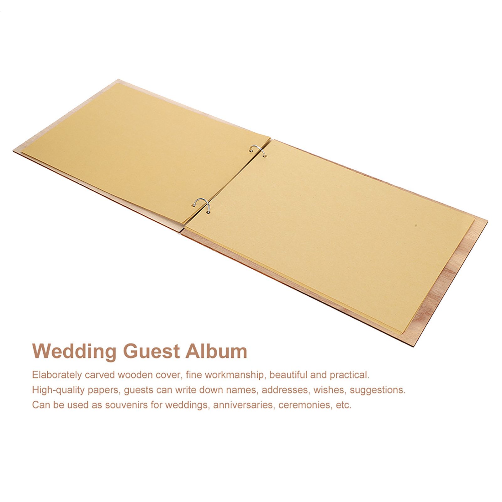 Innovative Wooden Wedding Guest Book Album Craft for Wedding Engagement view 9