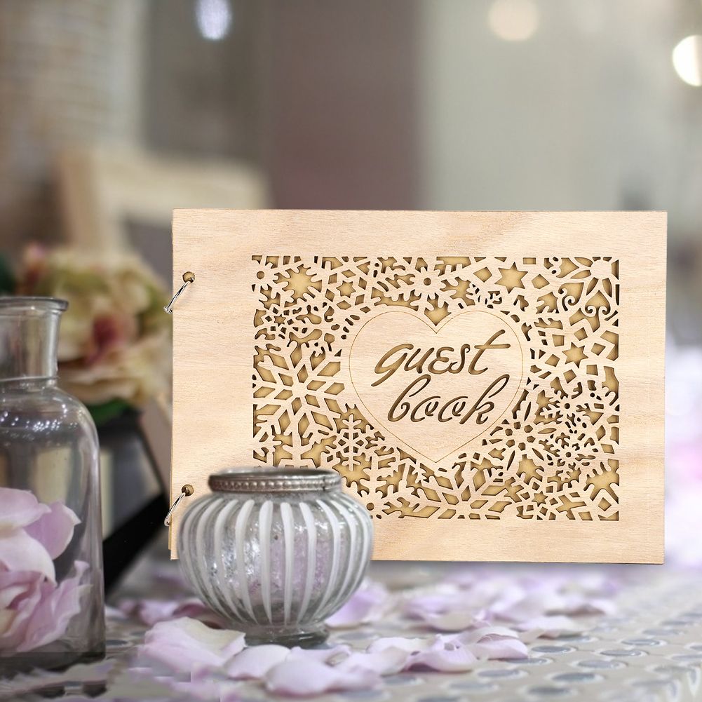 Innovative Wooden Wedding Guest Book Album Craft for Wedding Engagement view 6