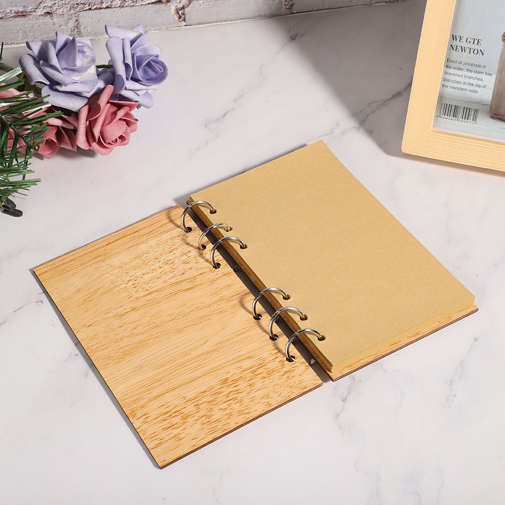 Wooden Guest Book Memorable Signature Message Notebooks Gift For Wedding view 3