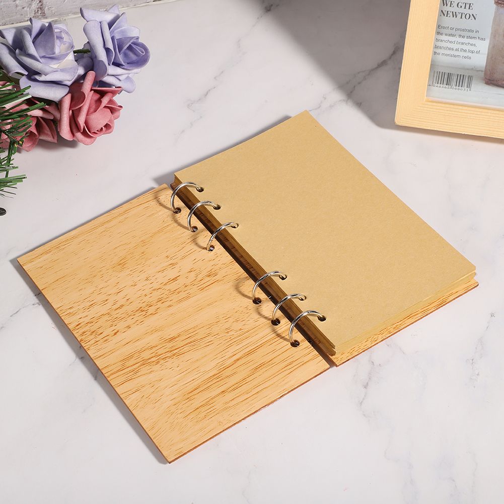 Wooden Guest Book Memorable Signature Message Notebooks Gift For Wedding view 3