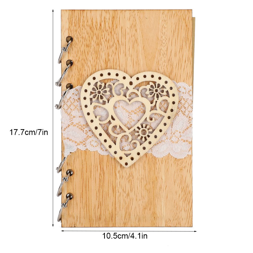 Wooden Guest Book Memorable Signature Message Notebooks Gift For Wedding view 10