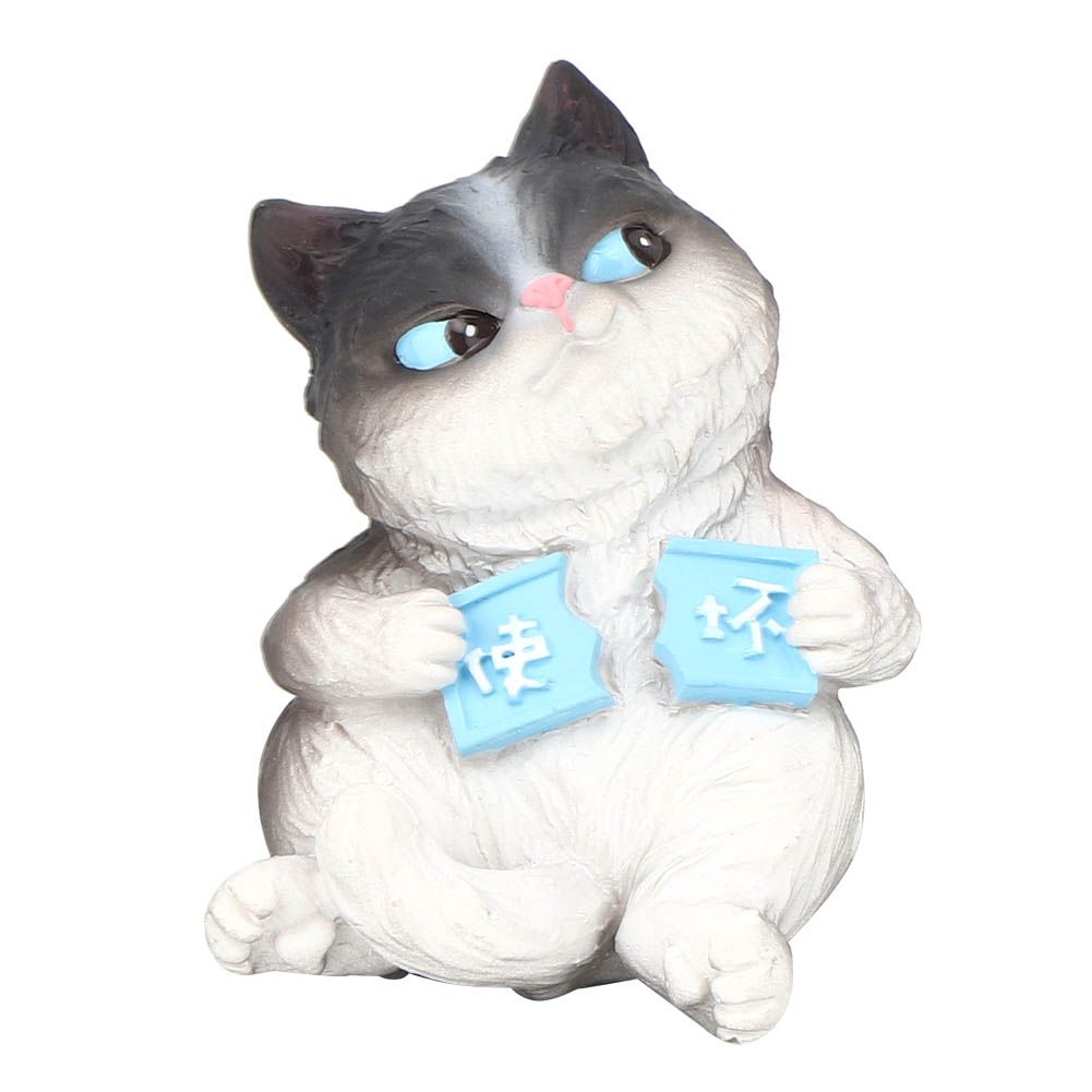Mini Simulation Cat Animal Model Micro Figurine Toys Gift for Cake Car Decor view 2