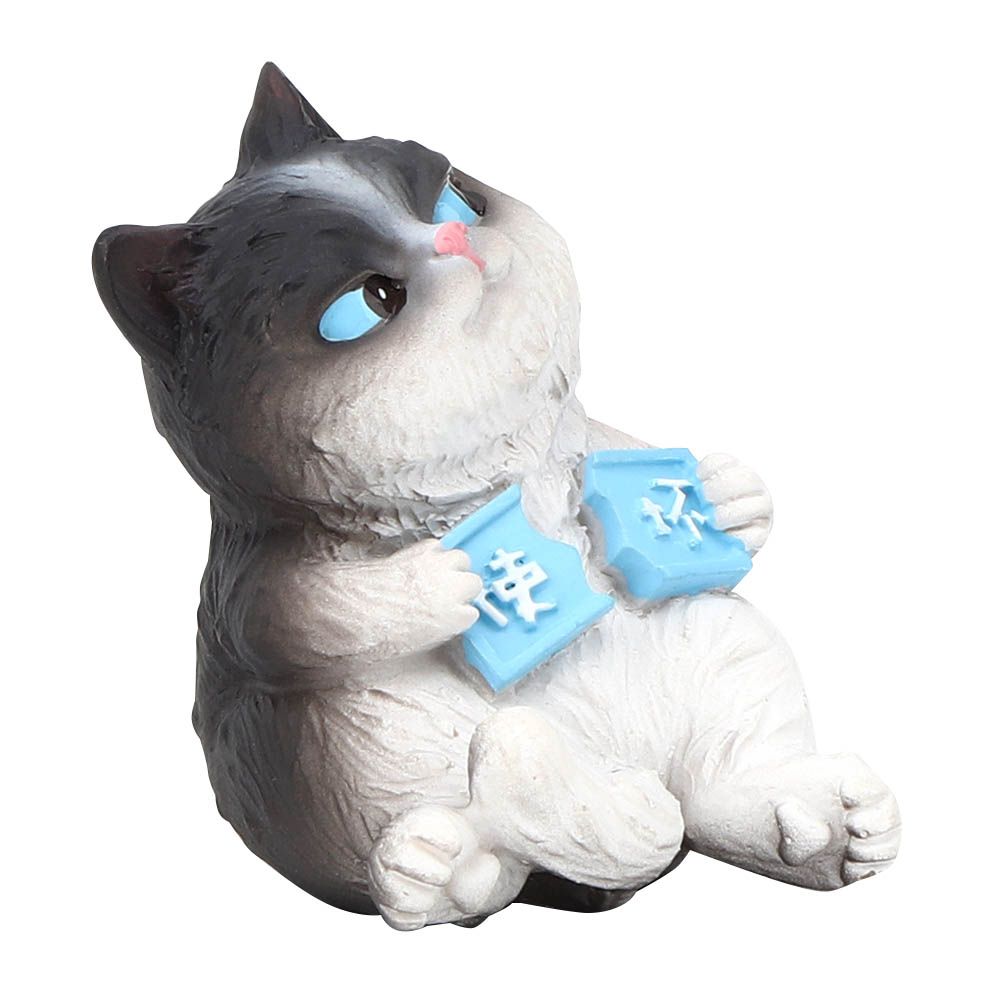 Mini Simulation Cat Animal Model Micro Figurine Toys Gift for Cake Car Decor view 3