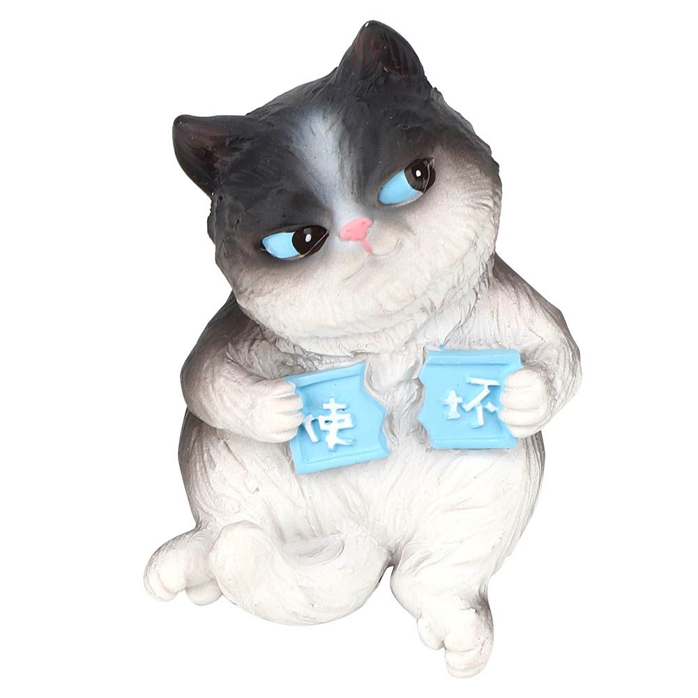 Mini Simulation Cat Animal Model Micro Figurine Toys Gift for Cake Car Decor view 9