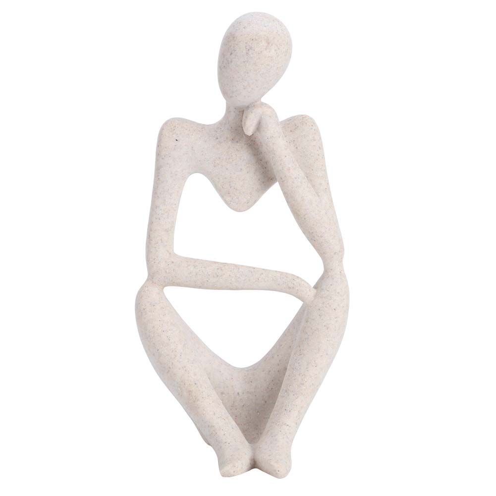 Thinking Figure Model Ornament Exquisite Hand Made Resin Figurines Craft Gift view 2