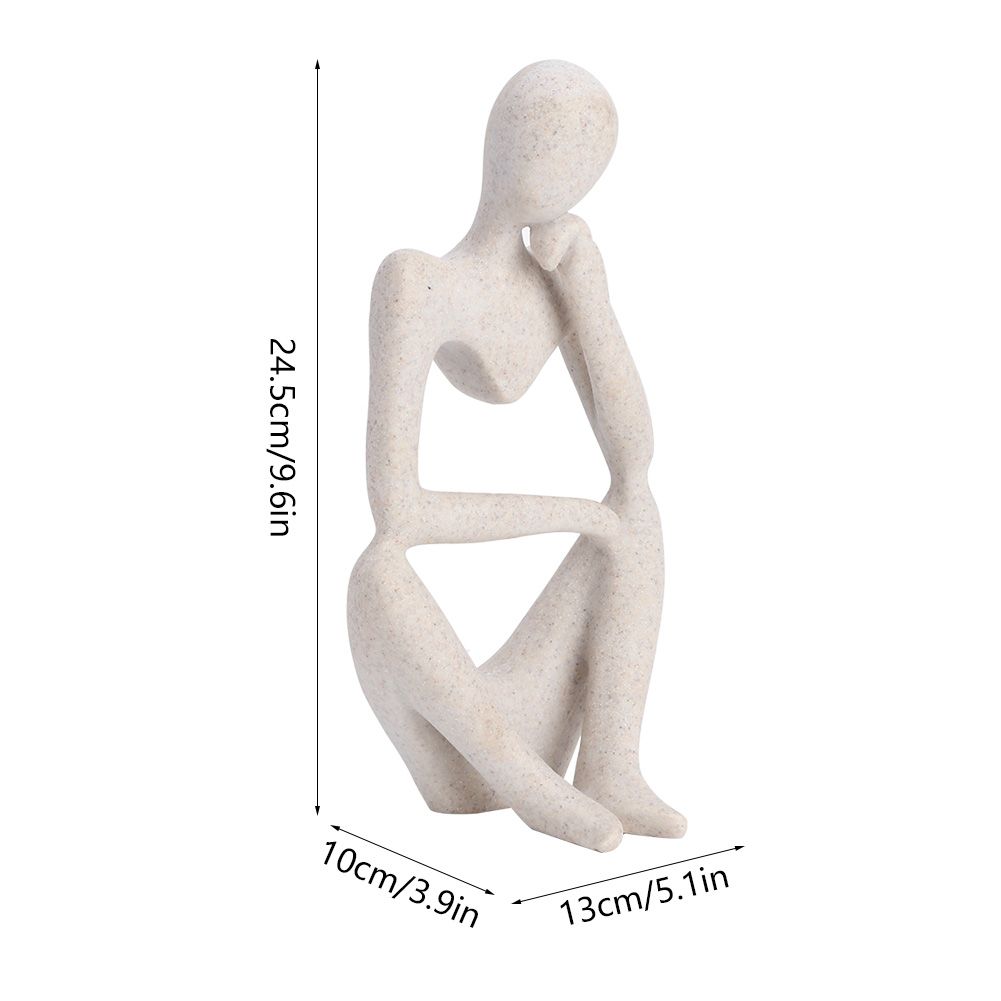 Thinking Figure Model Ornament Exquisite Hand Made Resin Figurines Craft Gift view 8