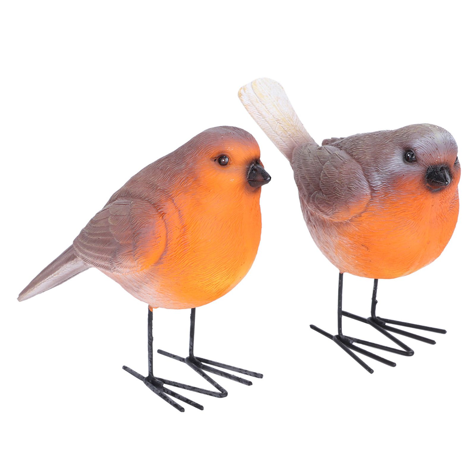 2PCS Simulation Resin Bird Decor Animal Indoor Outdoor Garden Art Craft Ornaments view 2