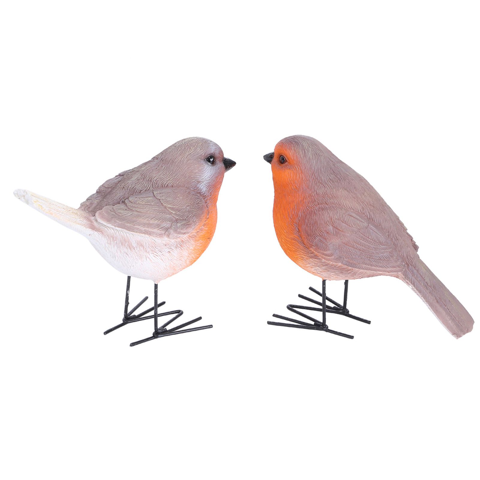 2PCS Simulation Resin Bird Decor Animal Indoor Outdoor Garden Art Craft Ornaments view 3