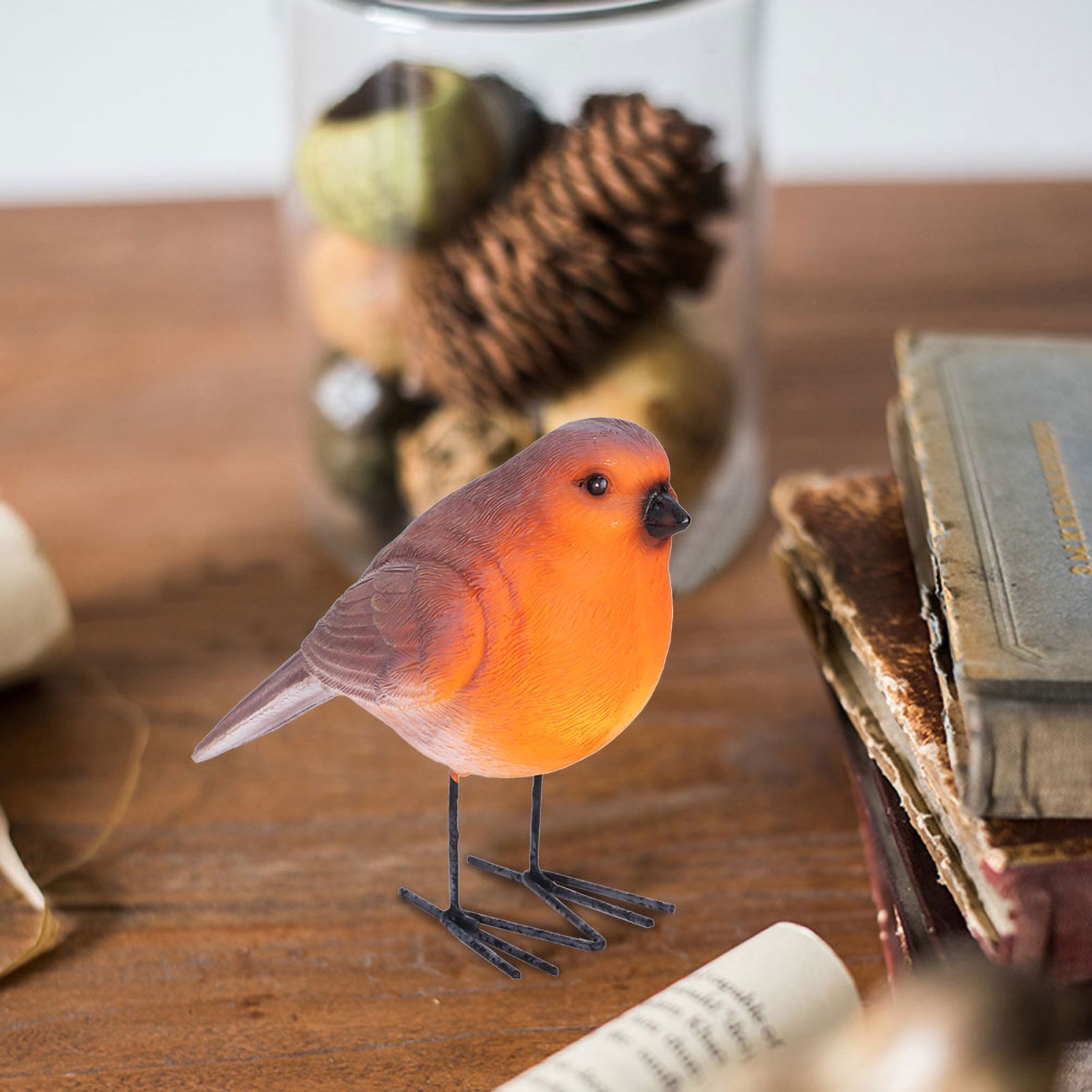 2PCS Simulation Resin Bird Decor Animal Indoor Outdoor Garden Art Craft Ornaments view 8
