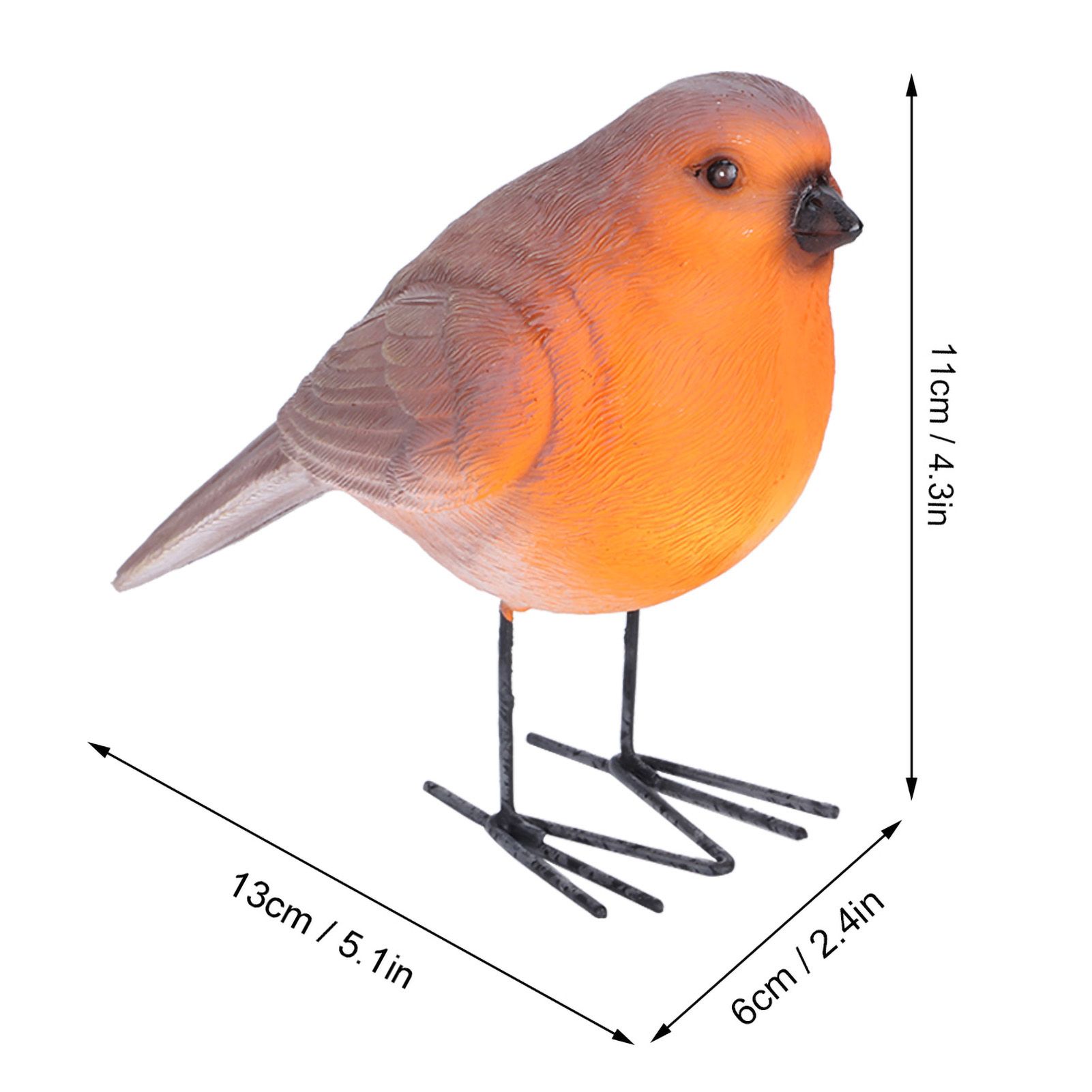 2PCS Simulation Resin Bird Decor Animal Indoor Outdoor Garden Art Craft Ornaments view 11