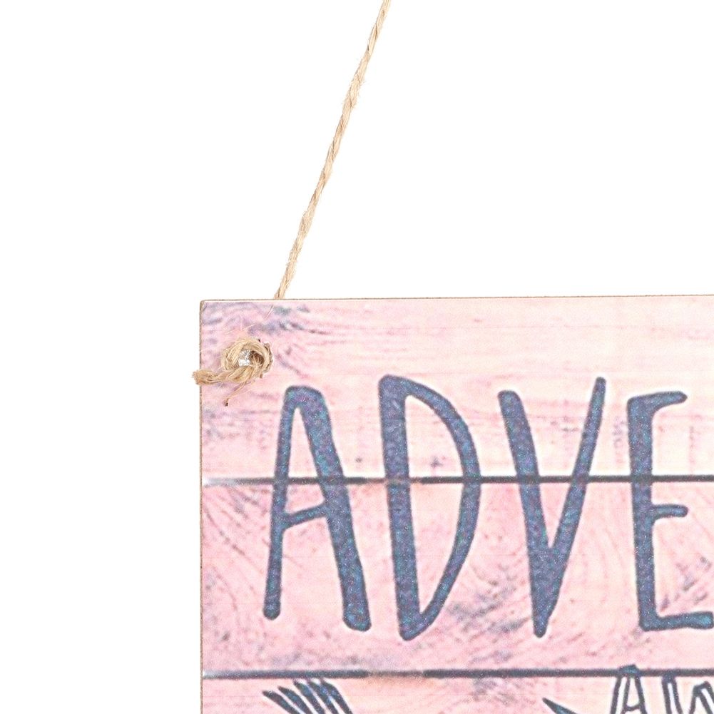 2Pcs Distinctive Style English Letter Pattern Stylish Hanging Board for Home view 10