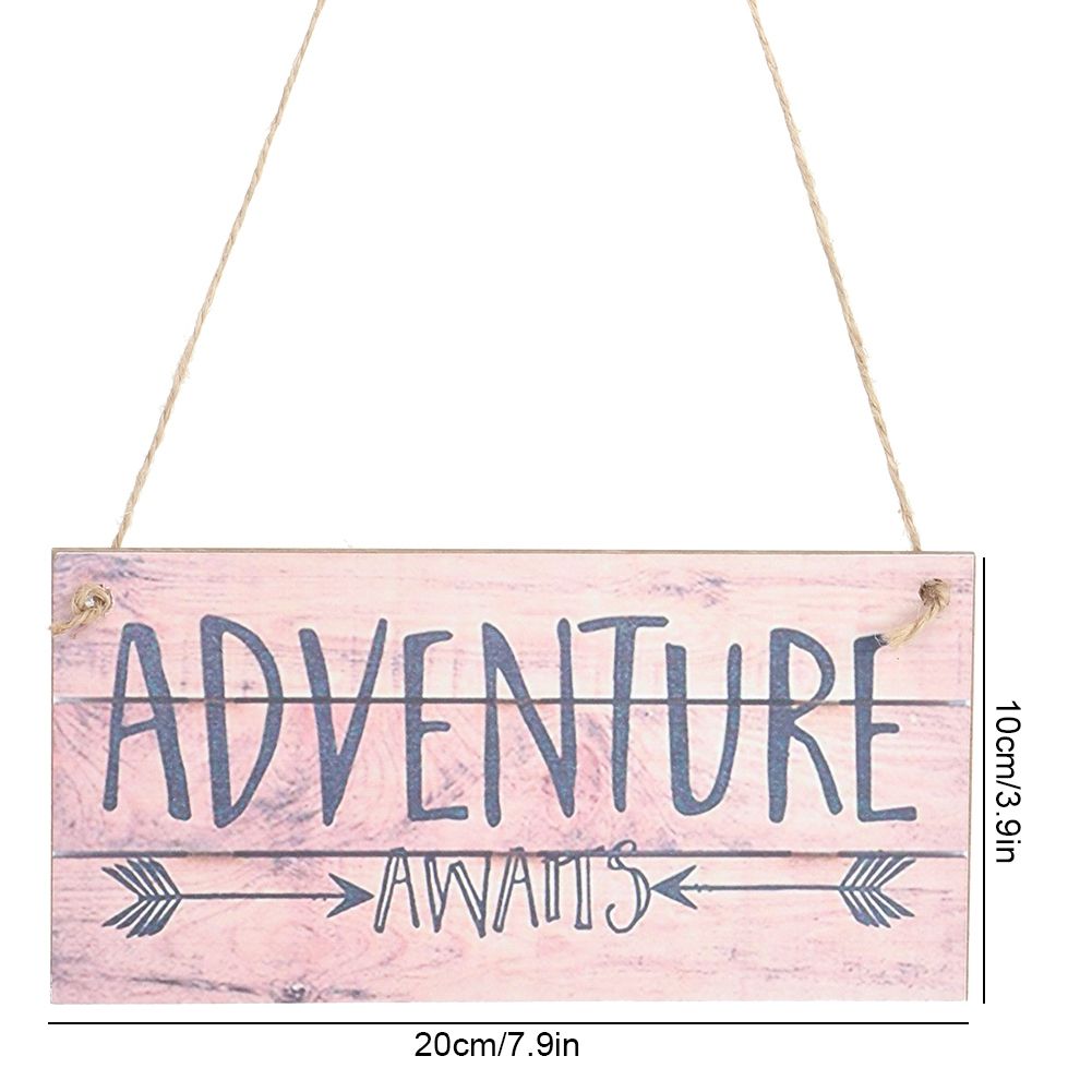 2Pcs Distinctive Style English Letter Pattern Stylish Hanging Board for Home view 12