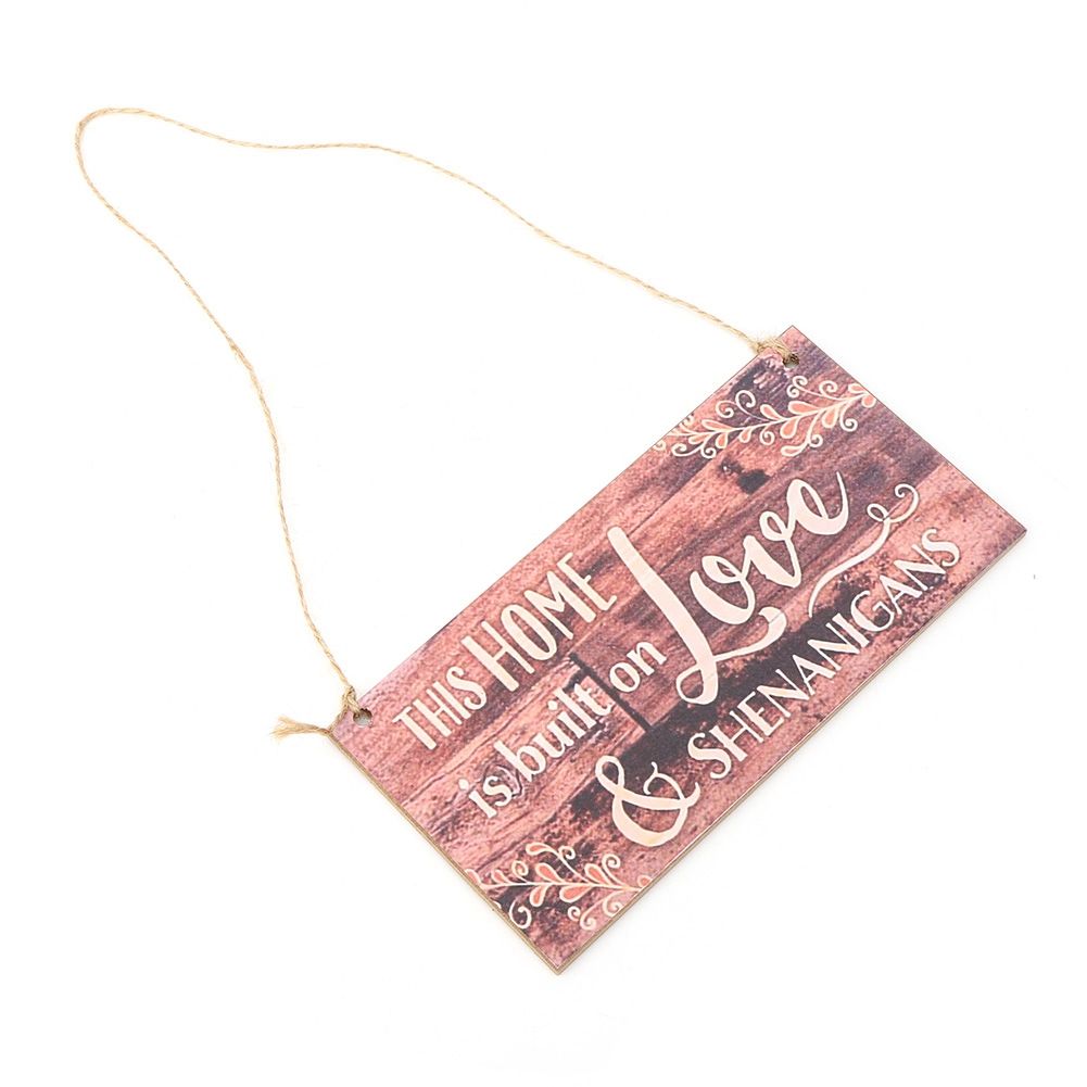 2pcs Wooden Hanging Plaque Welcome Hanging Board Door Window Wall DIY Decoration view 7