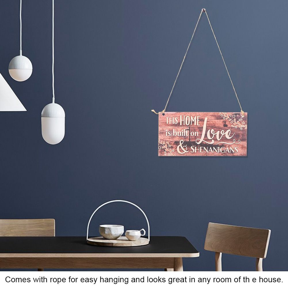 2pcs Wooden Hanging Plaque Welcome Hanging Board Door Window Wall DIY Decoration view 11