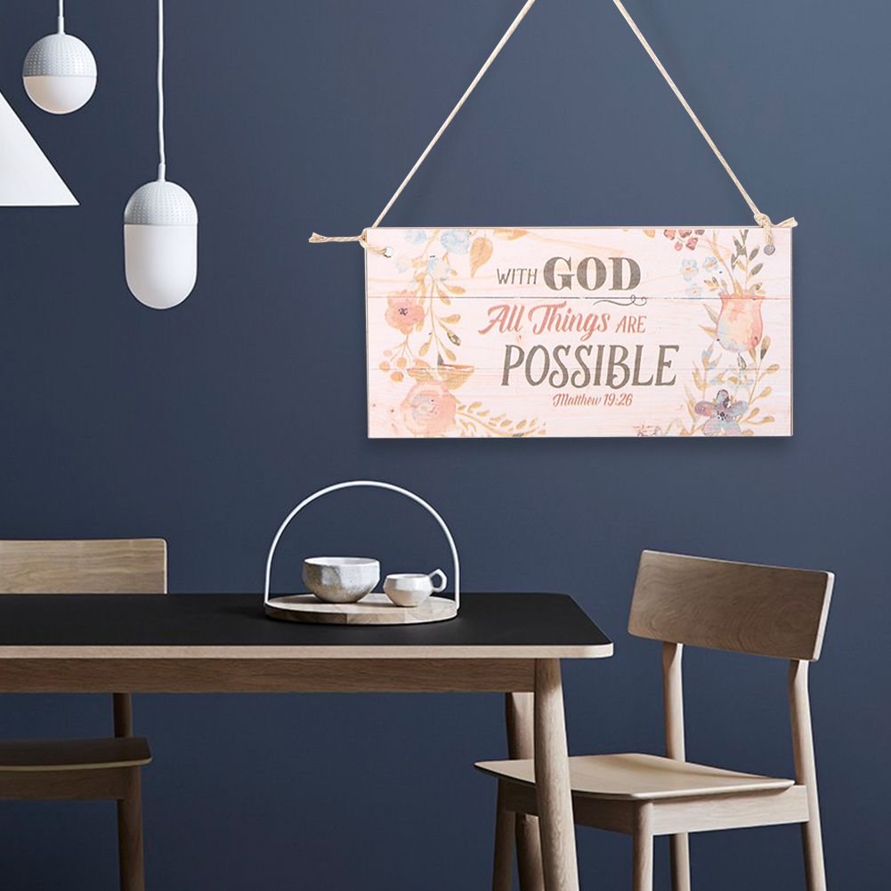 2Pcs Innovative Wooden Gift Hanging Plaque Board Pendant for Shop Festive view 7