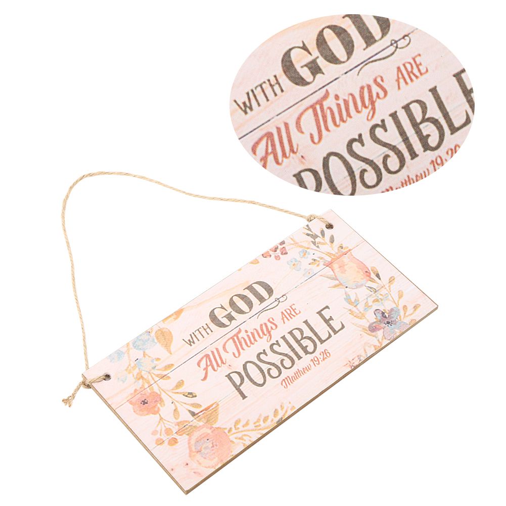 2Pcs Innovative Wooden Gift Hanging Plaque Board Pendant for Shop Festive view 8