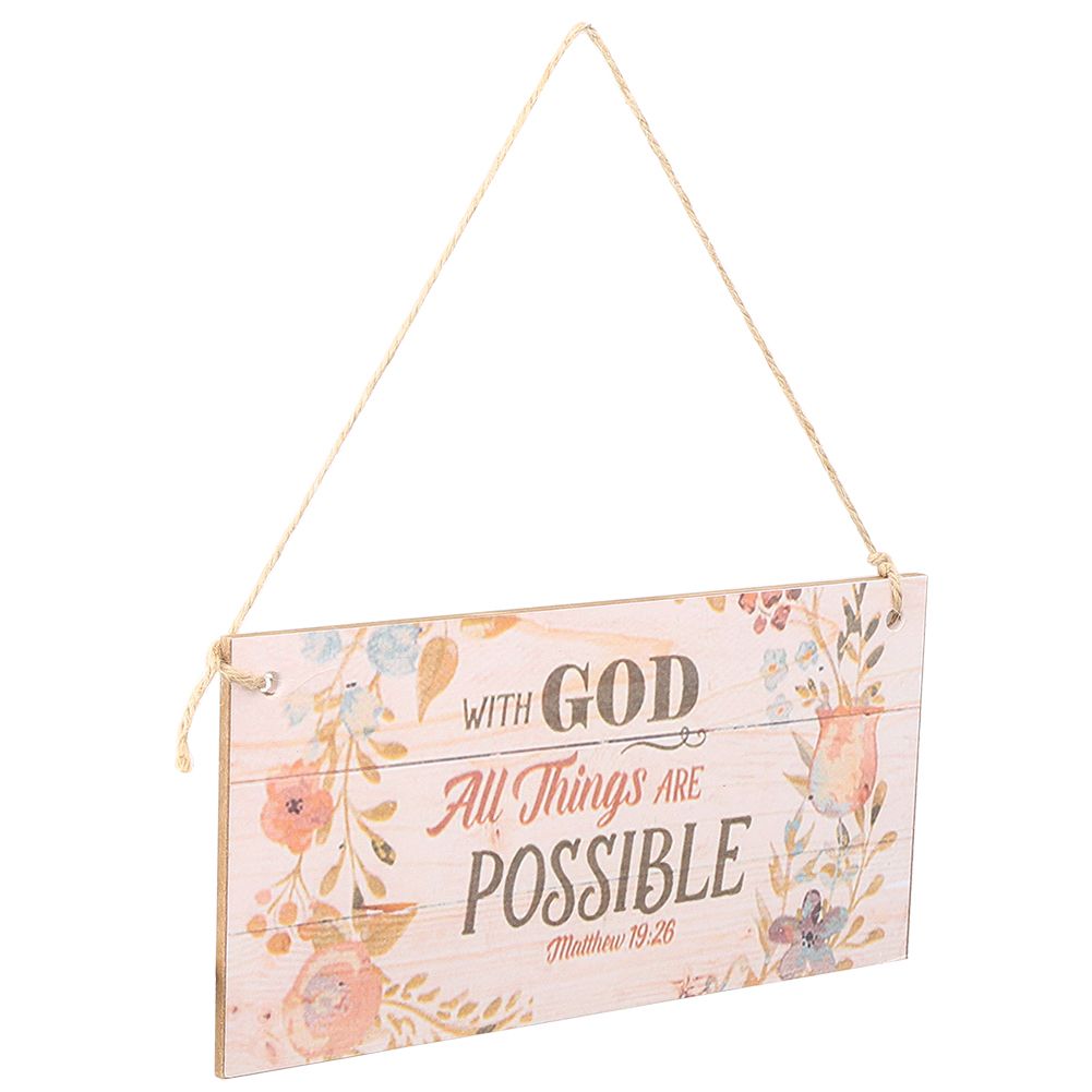 2Pcs Innovative Wooden Gift Hanging Plaque Board Pendant for Shop Festive view 10
