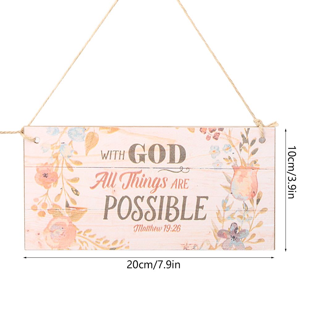 2Pcs Innovative Wooden Gift Hanging Plaque Board Pendant for Shop Festive view 12