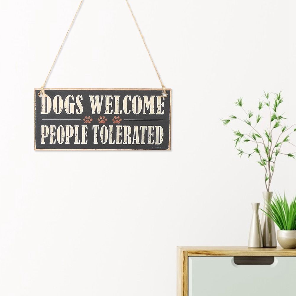2PCS Door Window Wall Hanging Plaque Wooden Hanging Board Sign DIY Festive