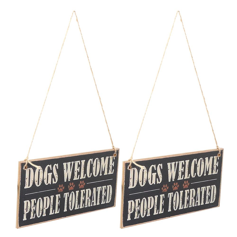 2PCS Door Window Wall Hanging Plaque Wooden Hanging Board Sign DIY Festive view 5