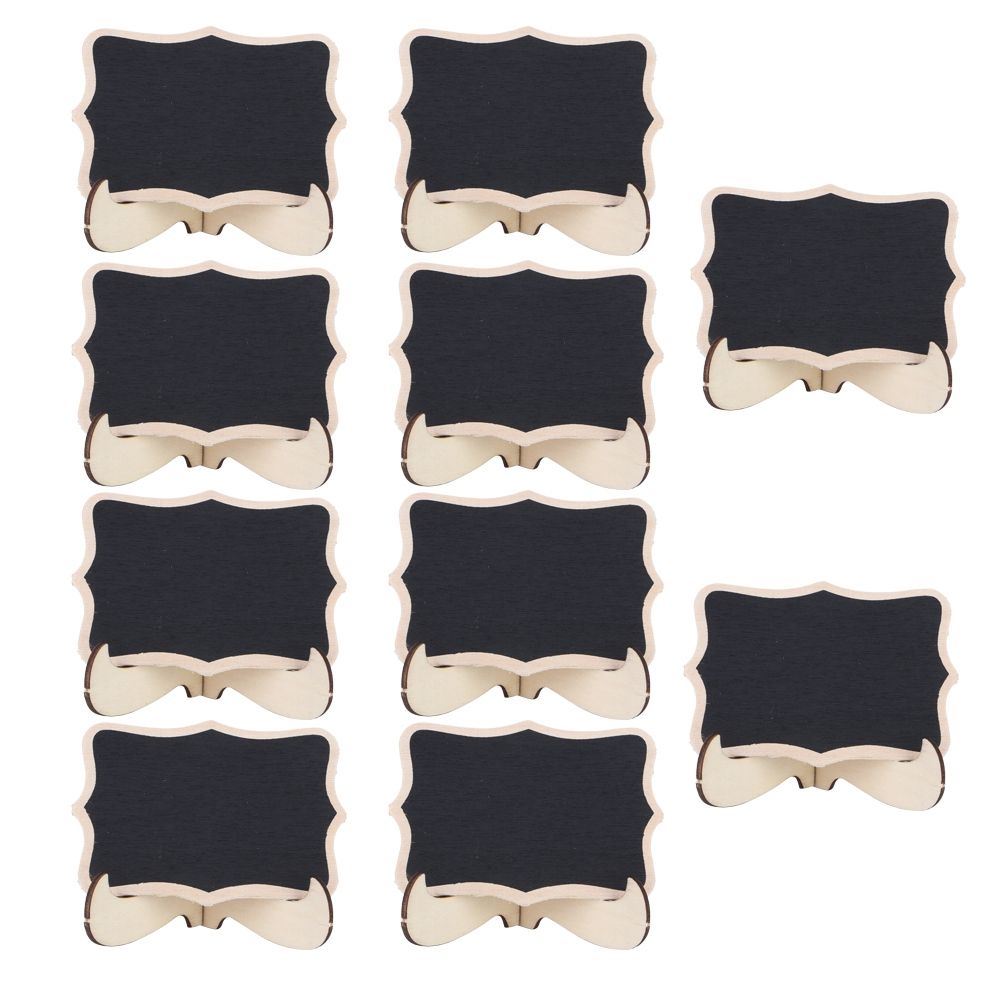10pcs Mini Chalkboards Wooden Signs Blackboards Message Board for Wedding view 2