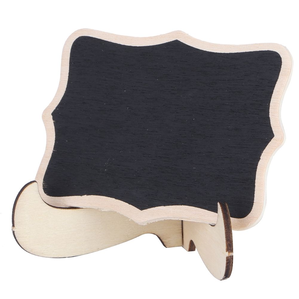 10pcs Mini Chalkboards Wooden Signs Blackboards Message Board for Wedding view 3