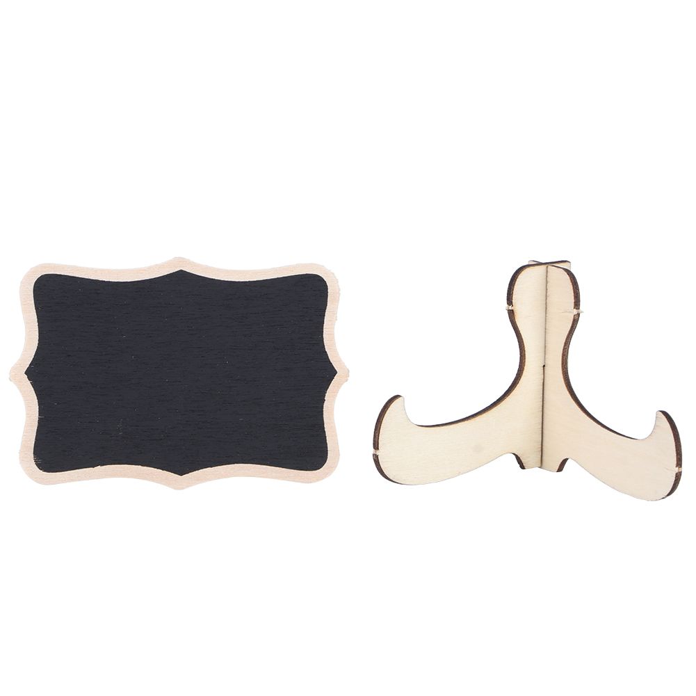 10pcs Mini Chalkboards Wooden Signs Blackboards Message Board for Wedding view 4
