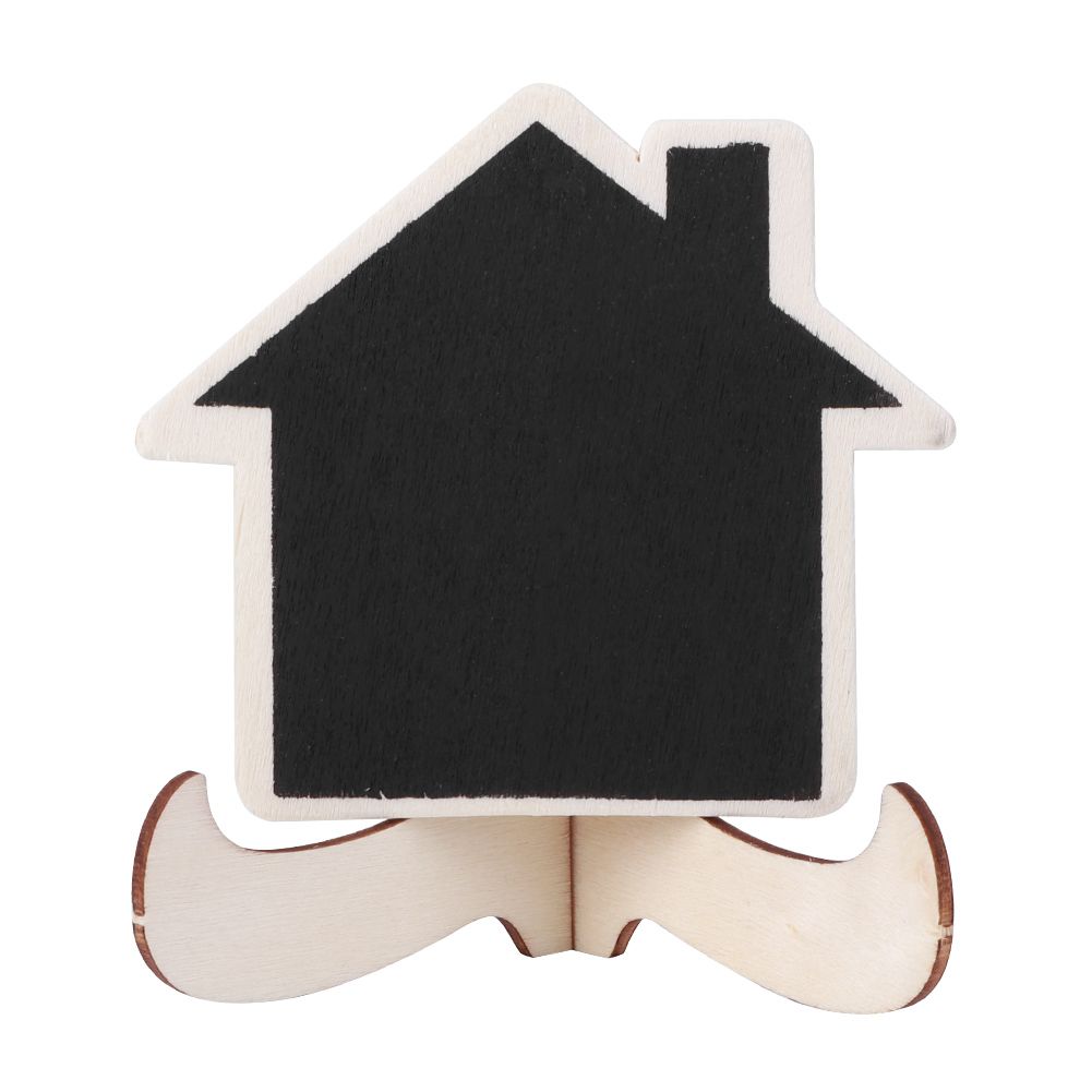10Pcs Mini Wooden Display Blackboard Art Craft Desktop Message Board Wedding view 4