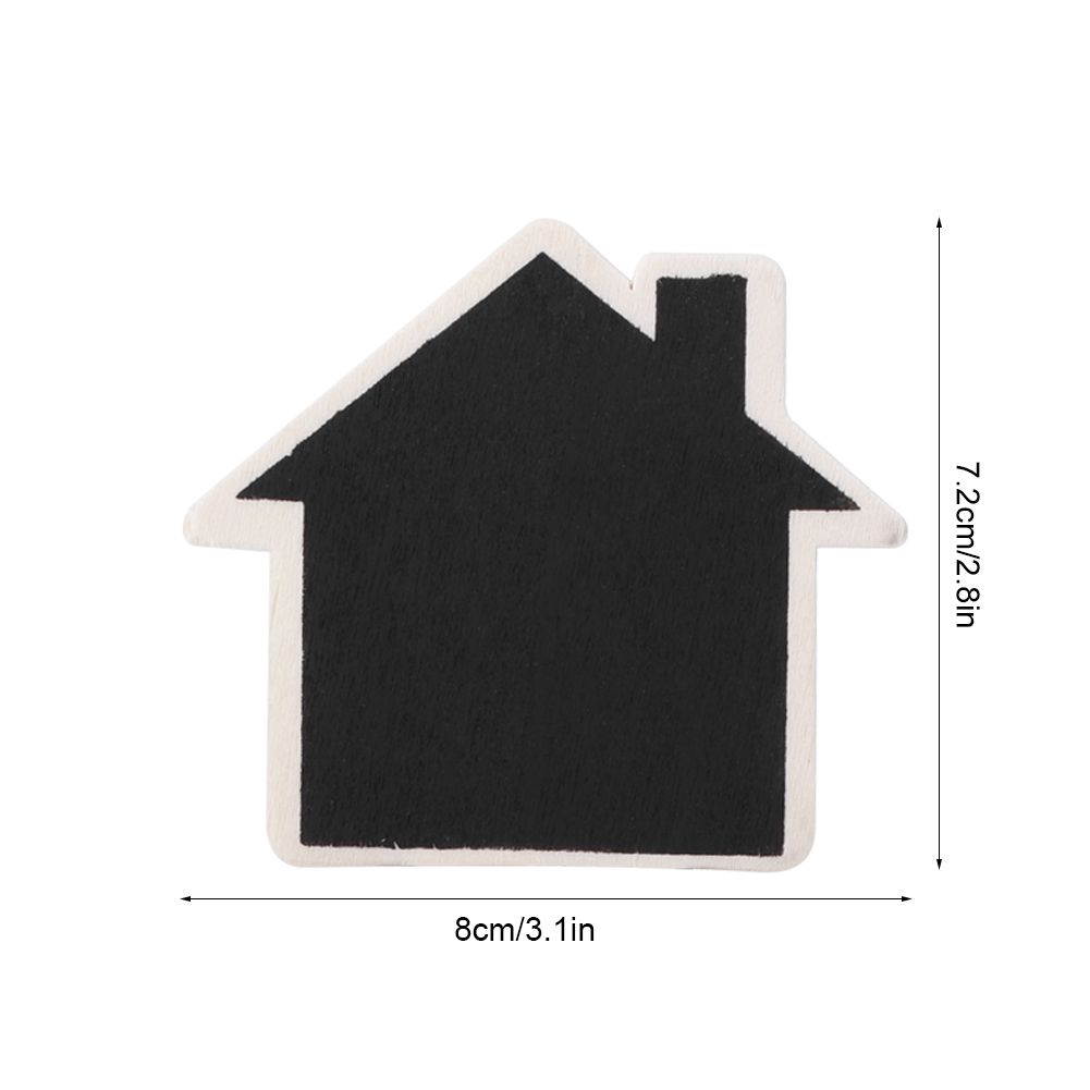10Pcs Mini Wooden Display Blackboard Art Craft Desktop Message Board Wedding view 10