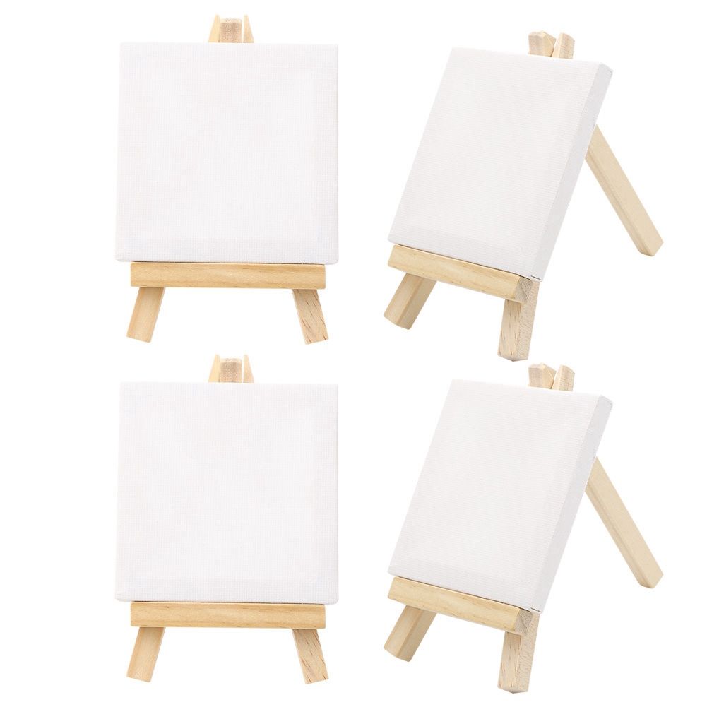 Mini Canvas Wood Easel Set for Art Painting Drawing Craft Wedding Home Decoration view 6
