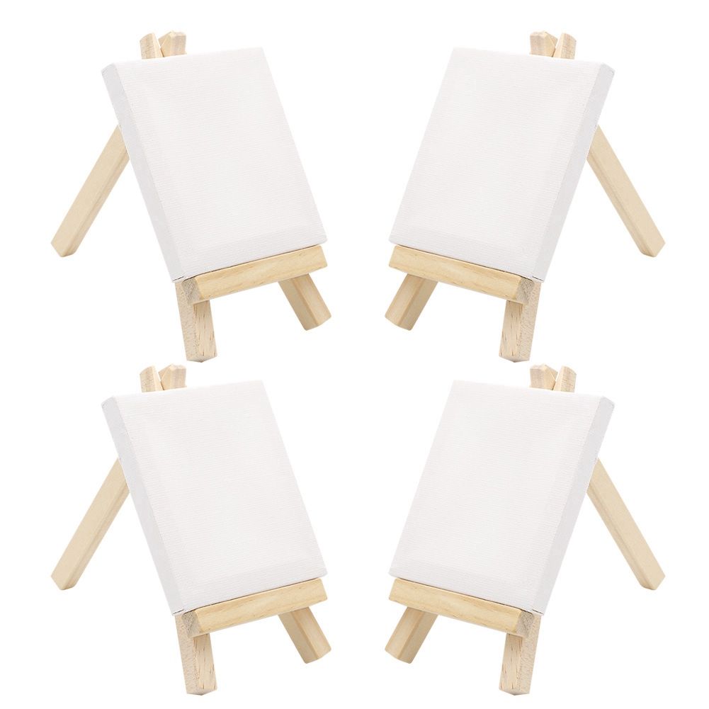 Mini Canvas Wood Easel Set for Art Painting Drawing Craft Wedding Home Decoration view 7