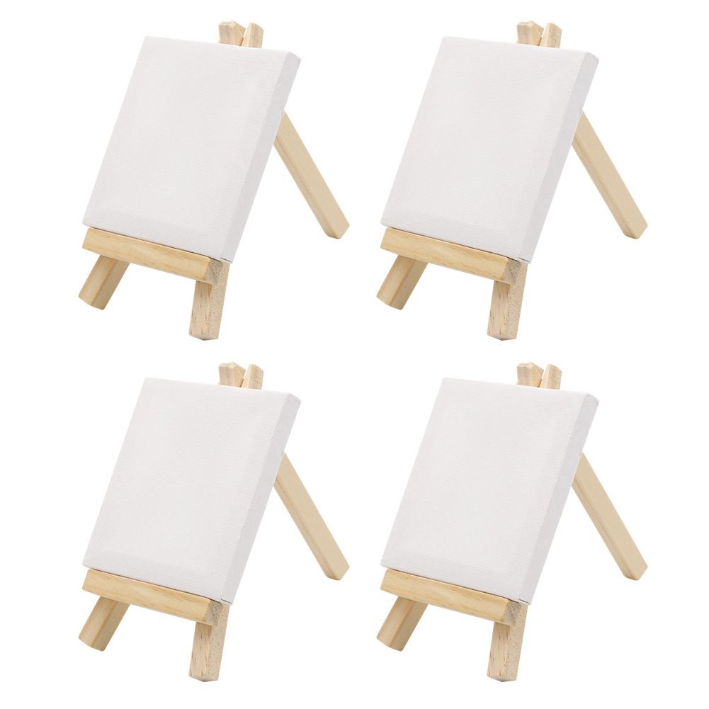Mini Canvas Wood Easel Set for Art Painting Drawing Craft Wedding Home Decoration view 11