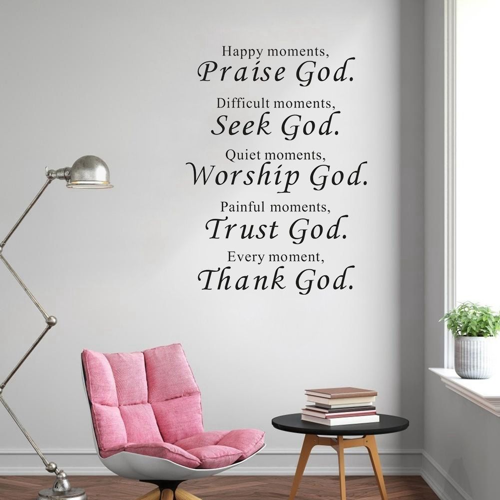 4Pcs Distinctive English Letter Style Wall Sticker Decal for Home Bedroom view 4