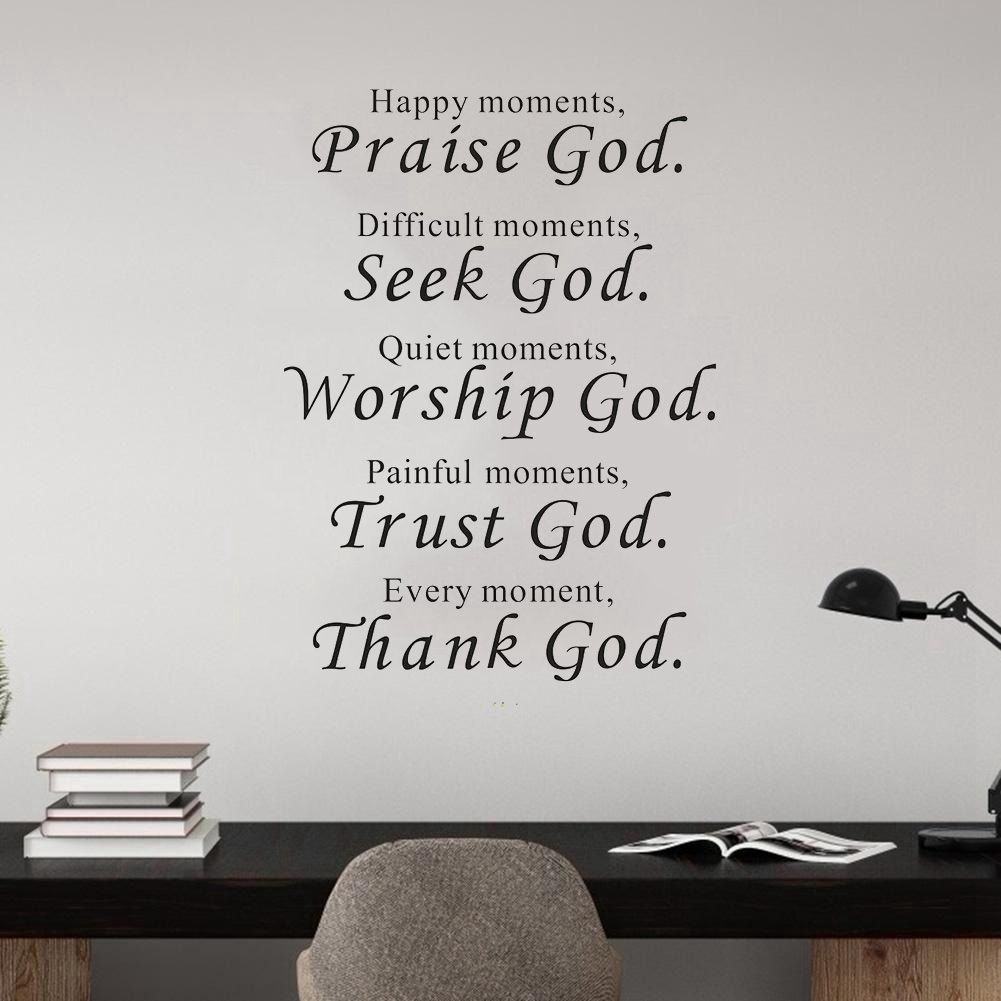 4Pcs Distinctive English Letter Style Wall Sticker Decal for Home Bedroom view 6