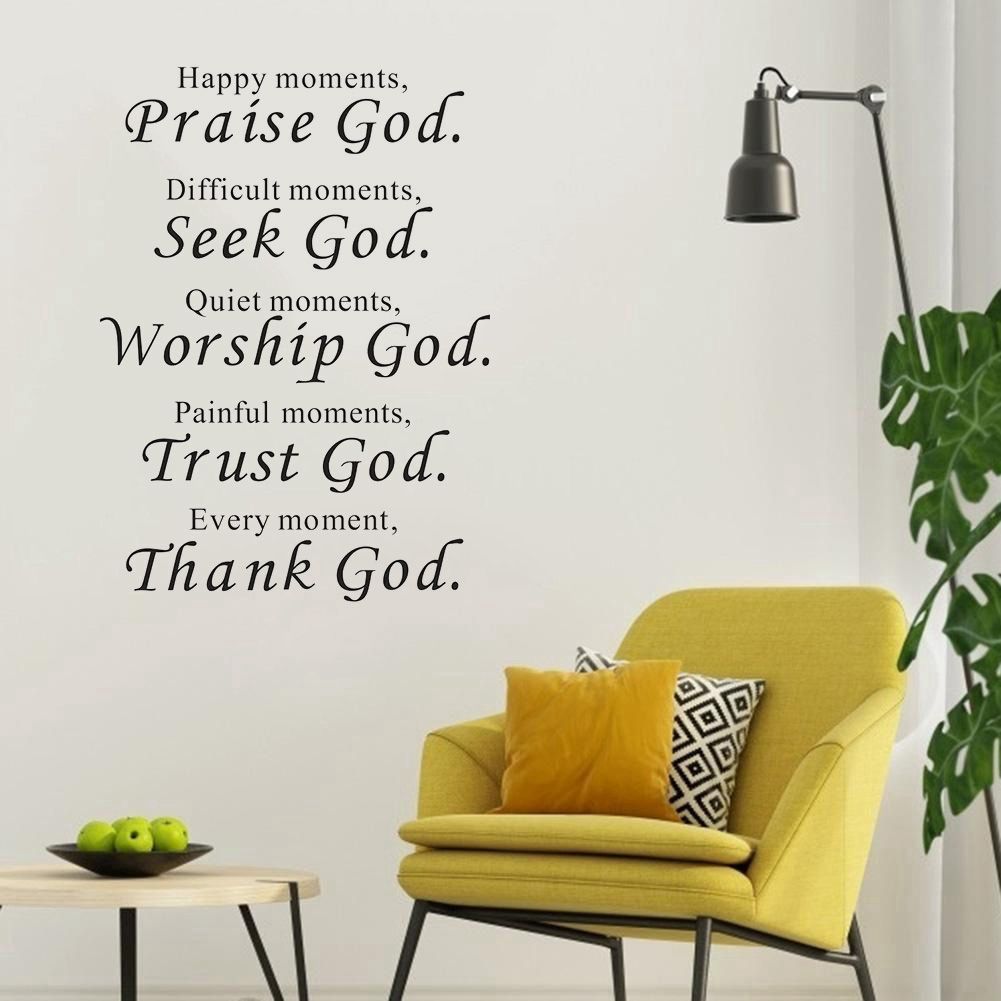 4Pcs Distinctive English Letter Style Wall Sticker Decal for Home Bedroom view 7