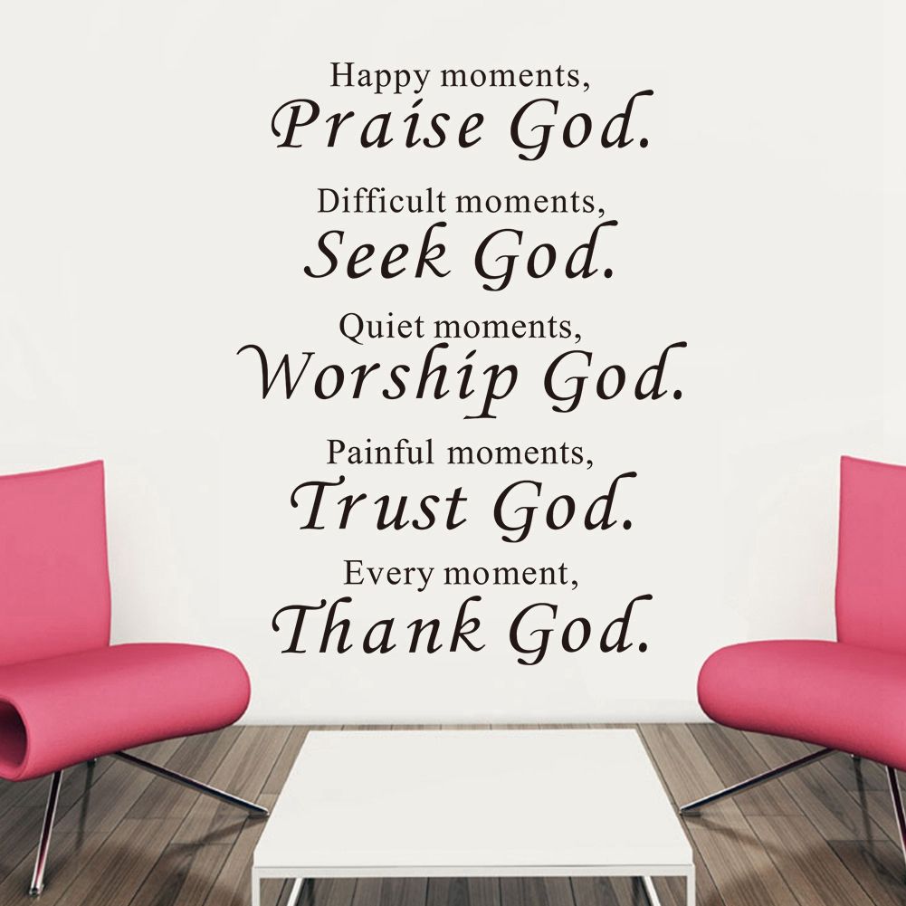 4Pcs Distinctive English Letter Style Wall Sticker Decal for Home Bedroom view 9