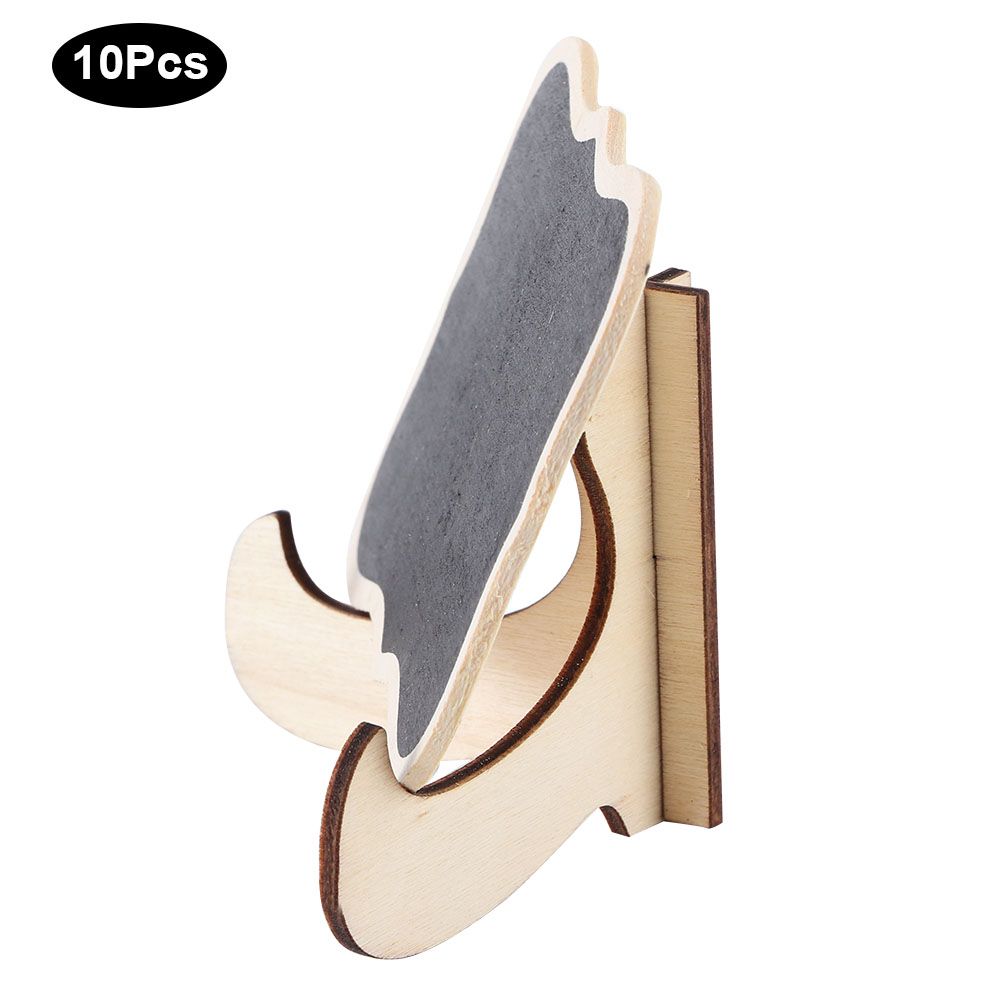 10Pcs Wooden Blackboard for Crafts Display Bar Desktop Message Wedding Decorations view 3