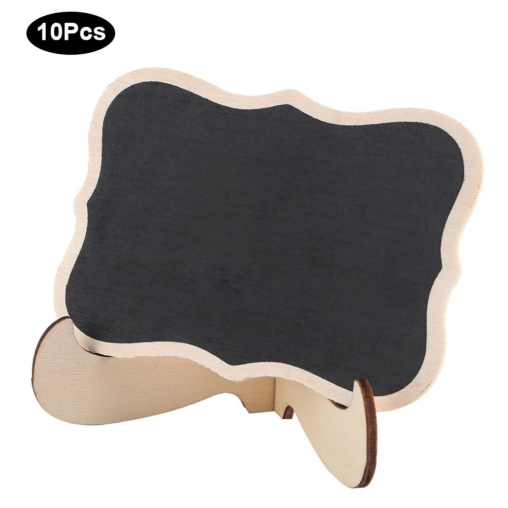 10Pcs Wooden Blackboard for Crafts Display Bar Desktop Message Wedding Decorations view 4